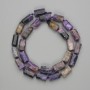Charoite Beads, faceted 12-14×6, 5-7 mm ±, onThread 41 cm ±