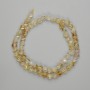 Citrine Beads, Faceted 6x5mm, on Thread, 37cm+/-