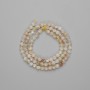 Citrine Beads faceted round 4mm+- on thread 40cm+-