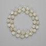 Bilomorite Beads Faceted Diamond 8x7mm ±, 3mm+ Beads on Thread, 36cm ±