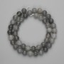 Smoky Quartz Agate Beads Smooth Round 9mm+-, on Thread