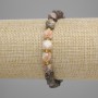 Bracelet Landscape Jasper Multistrand Beads 7x7mm+- facets 3mm+-, length 18cm+-, stretch