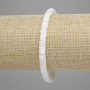 Bracelet Pearl white (Mother-of-Pearl) rondel, diameter 5.5×2mm ±, length 18cm ± stretch
