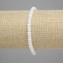 Bracelet Mother-of-Pearl Rondelle, diameter 5×2, 5mm±, length 18cm±, stretch