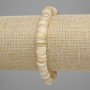 Bracelet with Scallop Shells Scarfarka Rondelle, diameter 8×1.5mm, stretch, length 18cm