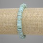 Bracelet with Shell Scarface Rondel, diameter 8×1.5mm+-, length 18cm+-, stretch