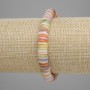 Bracelet with shell Scarface rondelle, diameter 8x1.5-2mm+, length 18cm+-, stretch