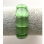 Bracelet Cat's Eye Green Color "chain" 18x12mm, length 18cm ± stretch