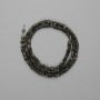 Sunstone Obsidian Faceted Cube Beads 3x3mm+- on Thread, 39cm+- length