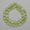 Chrysoprase Olivine faceted cube beads 7×7mm±, seed beads 3mm±, length 38cm± on thread