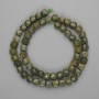 Serpentine Beads Faceted Cube 7x7mm ±, length 39cm ± on thread