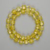 Yellow Agate Faceted Cube Beads 8x8mm+- Beads 3mm+-, Thread Length 36cm+-