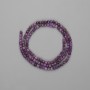 Charoite Beads, Faceted Cube 3x3mm, 39cm long on a thread