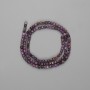 Charoite Beads Faceted Cube 3x3mm, on Thread 39cm±