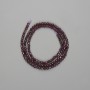 Garnet Beads Faceted Round 3mm, on a Thread, 38cm approx.