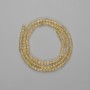 Citron Beads faceted cube 3×3mm+-, length 39cm+- on thread
