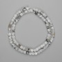Adularia Faceted Cube Beads 4x4mm+, Thread length 38cm+- on a thread