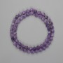 Amethyst Beads faceted diamond shape 6x5mm +-, length 37cm +- on thread