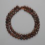 Garnet Beads faceted ball 6mm +-, on a thread, length 39cm +-