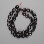 Garnet Beads Coin-Cabochon 9-10x9-10mm+-, thread length about 41cm