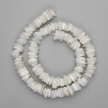 Adularia Beads Chunky 9-11×2-4 mm, 39 cm on a thread