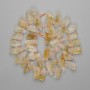 Citrene Beads, Unpolished Stone, Butterfly Shape, 19-22×9-11 mm ±, Seed Beads 3 mm ±, Length 39 cm ± on Thread