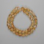Citrine Beads Smooth Round 8.5mm on Thread, 38cm+/-