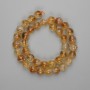 Citrine Beads Smooth Sphere 10mm+-, Length 38cm+