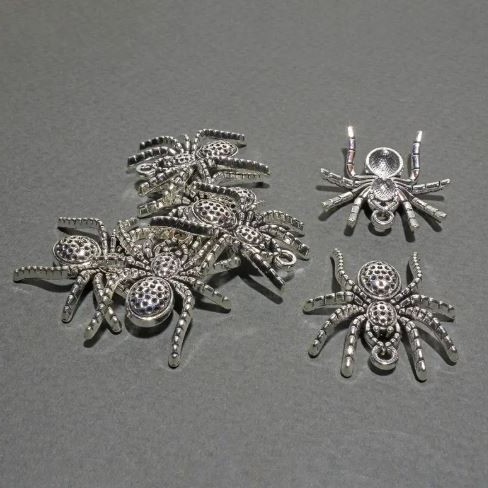 Pendant Finding Spider, diameter 24×26mm± packaged 7 pcs± 20g