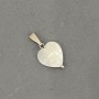 Mother-of-pearl Heart Pendant 12mm +-, length 20mm+-