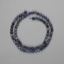 Sapphire Beads Faceted Round 5mm+, on Thread, 39cm±