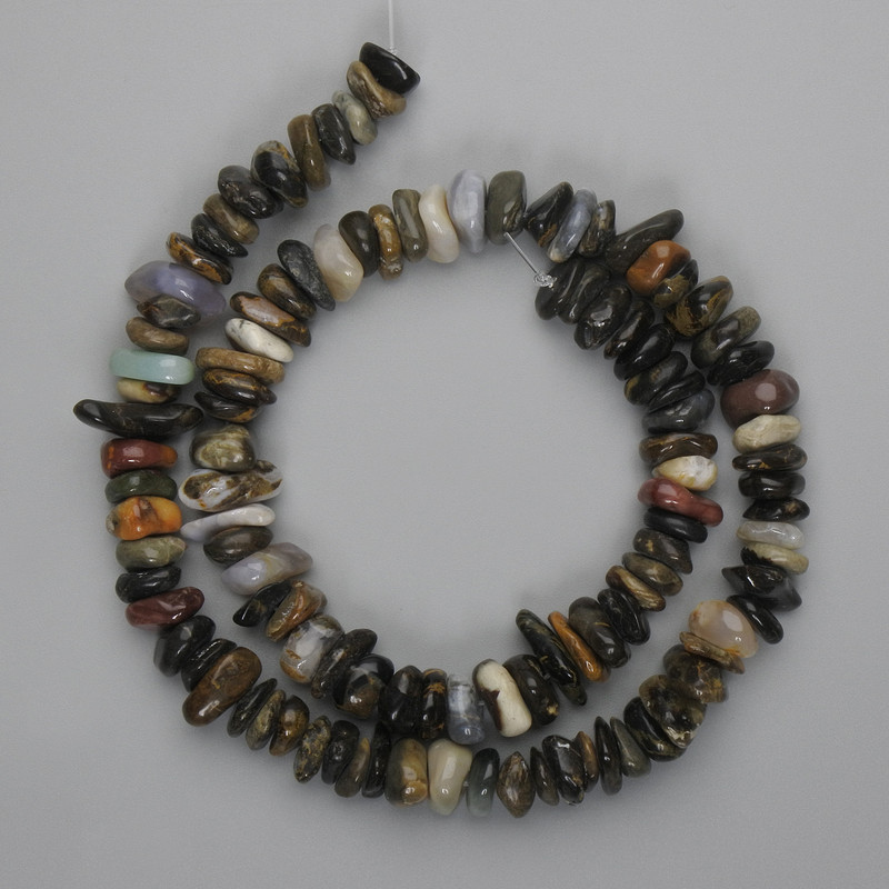 Jasper Beads Chip 8-11×3-5mm+-, thread length 40cm+-