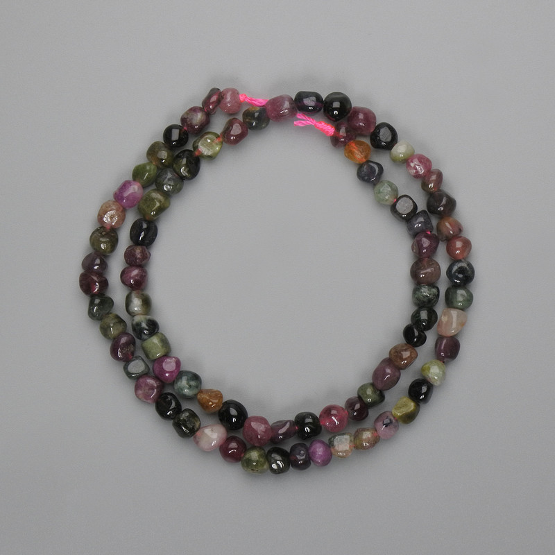 Tourmaline Faceted Beads 4.5-5mm, 40cm length