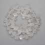 Mountain Crystal Beads Uncut Stone 10-18×8-11mm+- Beads 3mm+-, Thread Length 38cm+