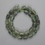 Clearance! Prehnite Beads Cylinder 10-11×9mm ±, 3mm+ seed beads, 40cm+ Length