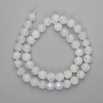 Adularia Beads Smooth Round 10mm+-, Length 40cm+-