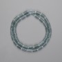 Jadeite Cylinder Beads 7.5×5 mm ± 3 mm seed beads, length 39 cm