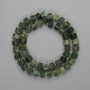 Jadeite Beads Faceted Rondelle 8x5mm+, 6mm+ Seed Beads, Thread Length 40cm+