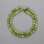 Jadeite Beads Faceted Round 6mm on Thread 39cm