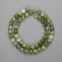 Jadeite Beads Faceted Round 8mm+-, length 39cm+