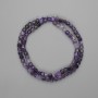 Amethyst Beads Faceted Cube 4x4mm +-, length 38cm+