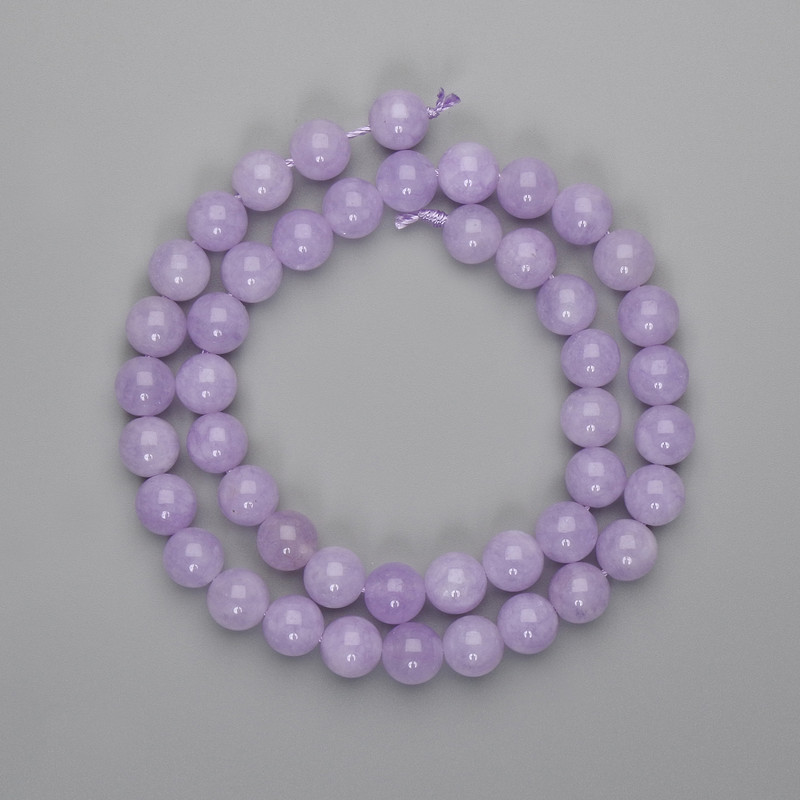 Kunzite Beads – Smooth Round Beads 8mm ±, 37cm length