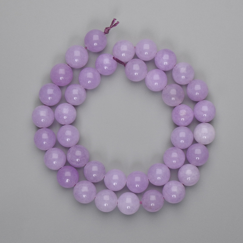 Kunzite Beads Smooth Sphere 10mm+-, length 38cm+