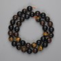 Beads Tiger's Eye, Hawk's Eye and Bull's Eye smooth round 10mm, length 38cm