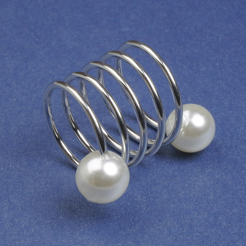 Brooch Clip for Scarves and Wraps Mallorca 31mm+- silver metal clip, diameter 21mm+
