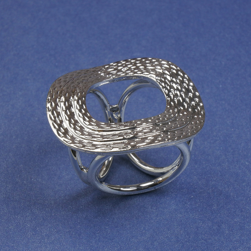 Brooch Clip for Scarves and Shawls 37mm+ Silver Metal Clip, 21mm Diameter