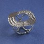 Brooch Clip for Scarves and Shawls 37mm+ Silver Metal Clip, 21mm Diameter