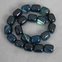 Agate Beads Brick-shaped 19-20×15-16mm +-, length 38cm+- on monofilament