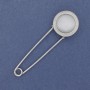 Brooch Pin Cat's Eye Silver Metal 76×23mm+