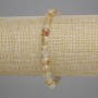 Bracelet Citrine faceted diamond shapes, diameter 6×5mm +-, length 18cm + - stretch
